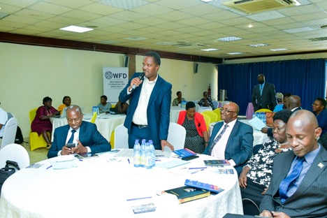 Members of 11th Parliament of Uganda participating in the debate at Hotel Africana on 14th February 2023